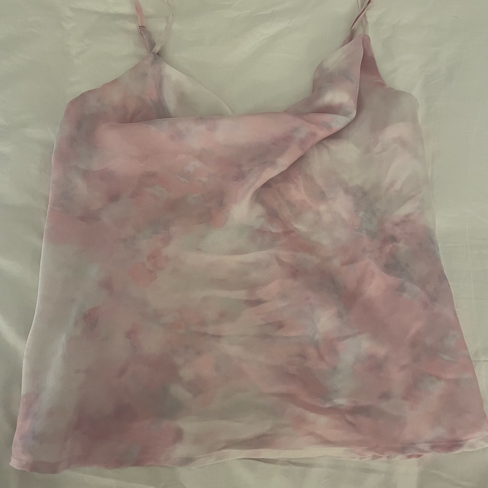Superdown pink tie dye cami